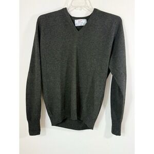Vintage Byford Lambswool Sweater Men's M Olive Green Dark Academia England
